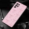 Phone Case For Samsung Galaxy S26 S25 S24 S23 S22 Ultra S23 S22 S25 Plus S24FE S23FE S26Edge Cute Pink Heart Bow
