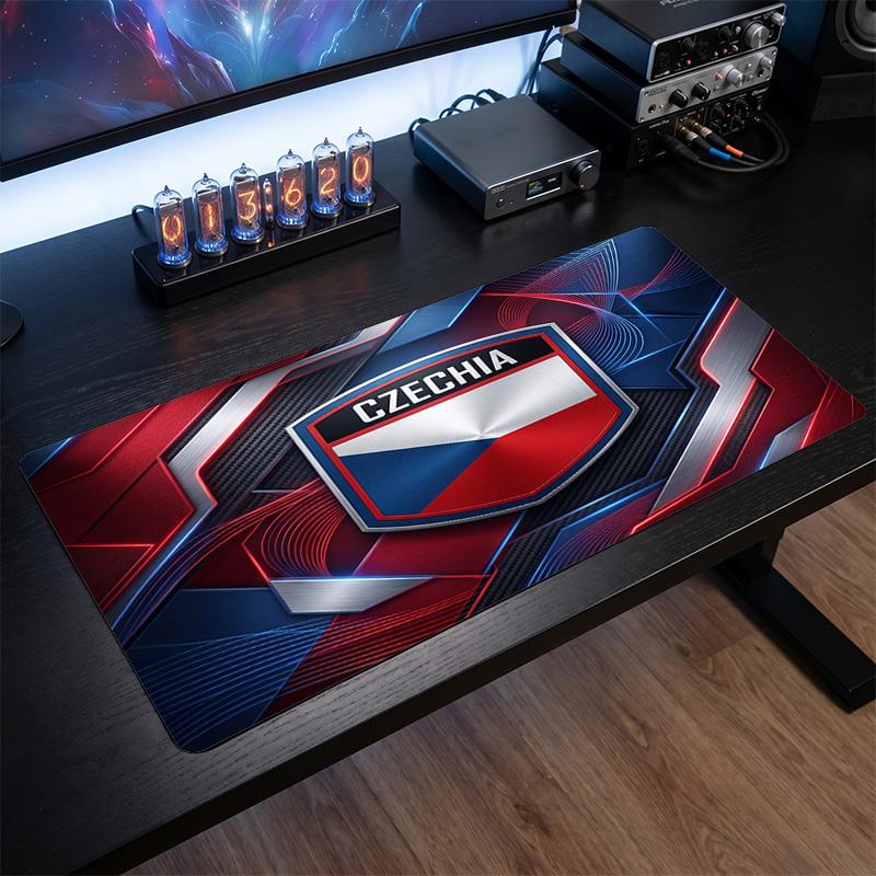 Republi Football Crest Mouse Pad, Extended Non Slip Rubber Desk Mat for Gaming Office Laptop Fan Gift