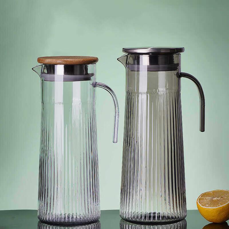 Acrylic Plastic Striped Cold Water Pitcher