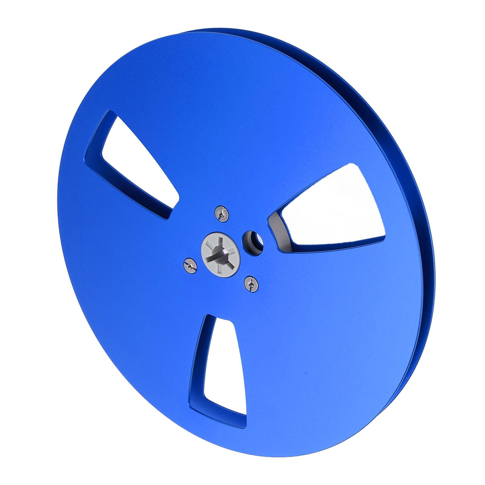 

Open Reel Sound Tape Empty Reel Aluminum Alloy 3 Holes 1 4 7 Inch Empty Tape Reel for TEAC for ReVox Studer Blue синий