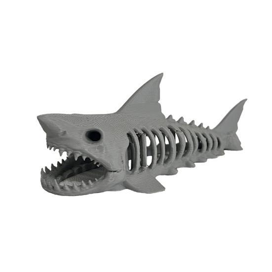 Hai-Skelett-Aquarium-Versteck, schwimmendes Betta-Versteck, 3D-gedruckte Garnelenhöhle für Garnelenbecken, Betta-Fisch-Nano-Aquarium-Dekoration