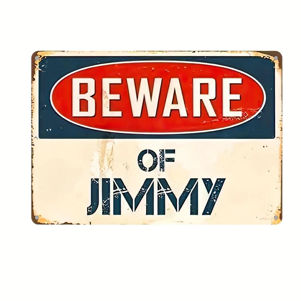 Exclusive Vintage 3D “Beware” Metal Sign - Premium Quality Metal with Eye - Catching 3D Design, Ideal Wall
