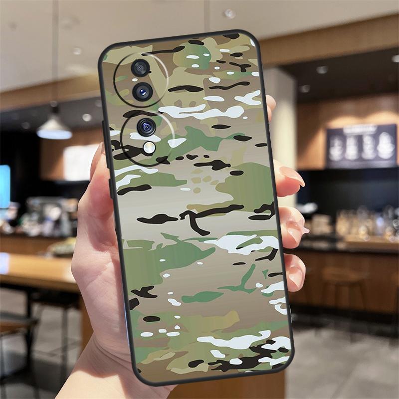 

Military Army Camouflage Pattern Case For Honor Magic 7 5 6 8 Lite Honor 400 200 Pro 50 70 90 X8c X9a X9b X9c X9d Win RT Cover Honor Magic8 Pro