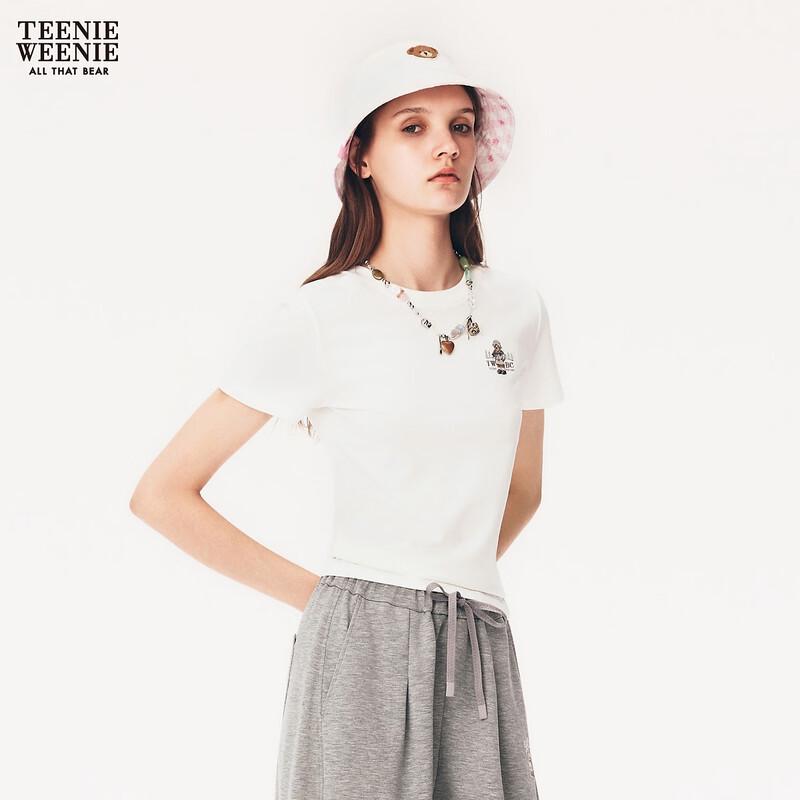 Teenie Weenie Bear Letter T-Shirt for Women