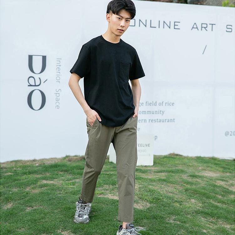 GAP Casual Pants Men's Army Green Moderate Straight Fit Pants 911065_2