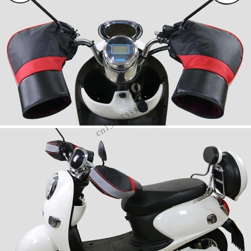 090E Handlebar Mittens Cold Weather Mountain Bike Handlebar Mittens Windproof Coldproof for Commuter MTB Bar Warmer C