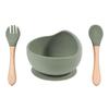 Flexible Spill-Proof Suction Bowl Anti-Slip Feeding Bowl Set  Children's Feeding