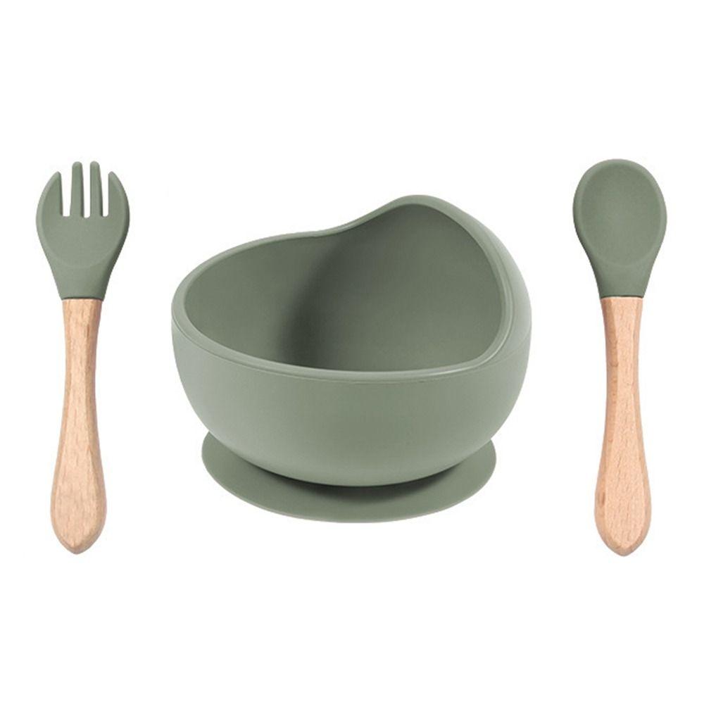 Flexible Spill-Proof Suction Bowl Anti-Slip Feeding Bowl Set  Children's Feeding