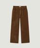 LMOOD Lennon Flare Cotton Pants Camel Corduroy