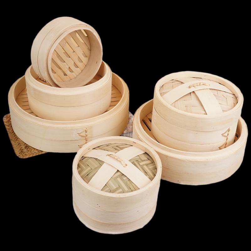 Zhenheng Natural Bamboo Steamer Basket Set