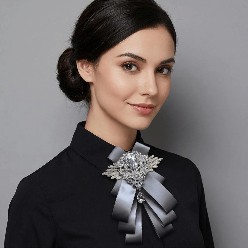 Adjustable Rhinestone Collar Flower British Style Men's Suit Accessory Suit Accessories