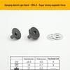 Triple Strength No-Sew Round Electroplated Magnetic Bag Buckle with Thickened Metal Pin
