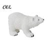 Winter Themed Micro Ornaments Polar Bear Resin Mini Figurines, Mother Baby Miniature for Figurines Succulents Pots Fish Tanks, Waterproof Home