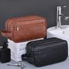 Neceser de PU para Mujer Hombre Portátil Esenciales de Viaje Bolsas de Maquillaje Impermeable Bolsa Colgante Organizador de Lavado Cosmético Bolsa con Particiones Bolsa para Cuidado de la Piel