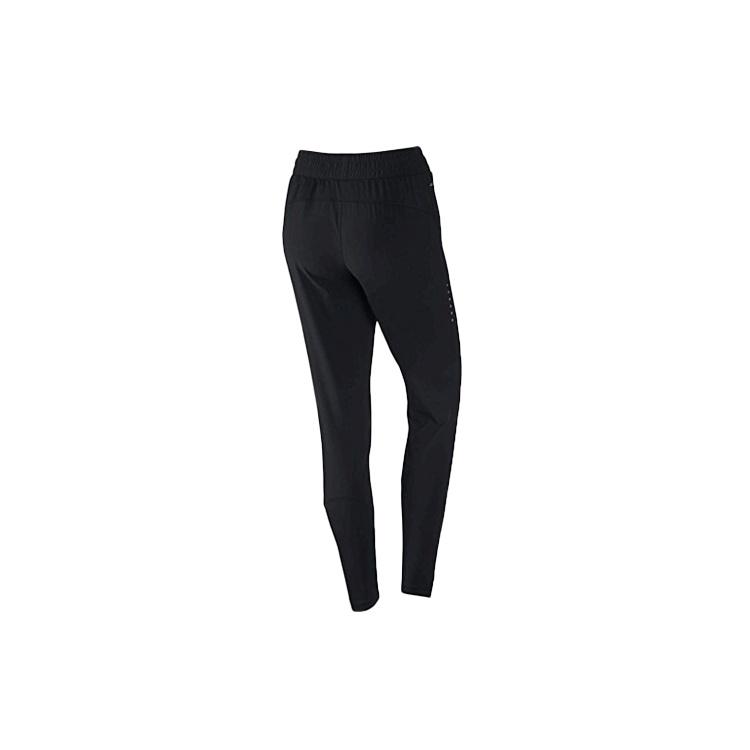 (WMNS) Nike Small Logo Elastic Waistband Running Sports Long Pants Black Women's 885259-010