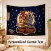 Custom Name Text Tapestry,Five Nights at Freddy’s Boho Wall Hanging, Decorative Backdrop Tapestry For Room