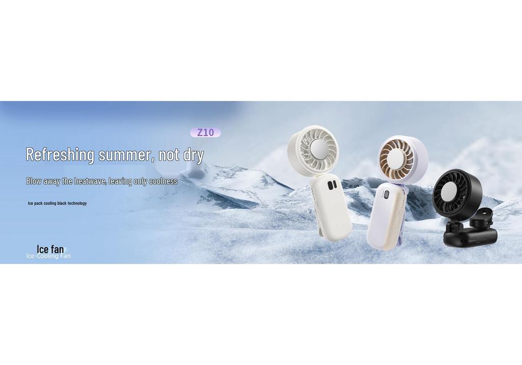 26-Year Handheld Portable Fan: Clip-On, Folding, Digital Display, Outdoor Cooling