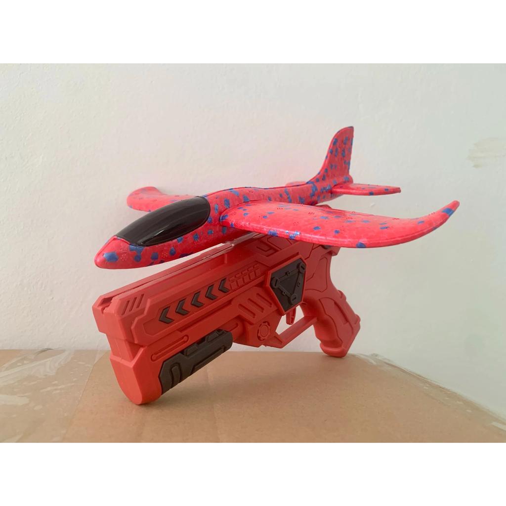 Ejection Plane Gun Toy Boy Boy Hand Drop Aeroplane Glide Foam Aeroplane Stand Toy Toss Flying Glider Toy Boys Girls