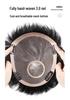 Men's Real Human Hair Short Wig – Invisible Hair Patch, Glue/Clip Option, Trimmed Top Piece