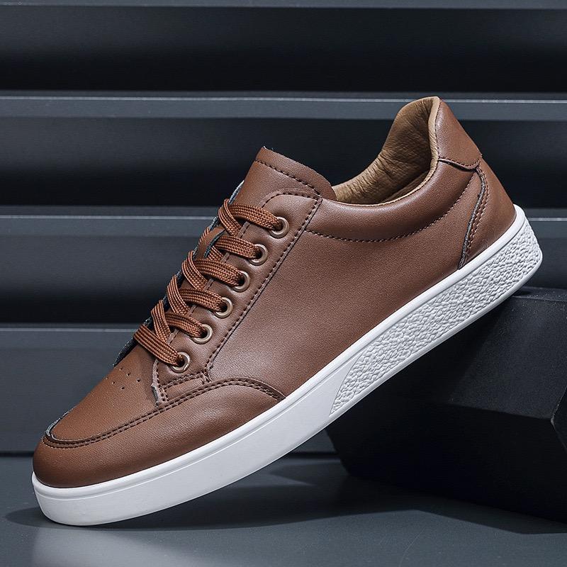 2025 New Men's Sneakers Fashion Leather Casual Shoes Luxury Tennis Training Shoes for Men Light Comfort Flats Zapatillas Hombre