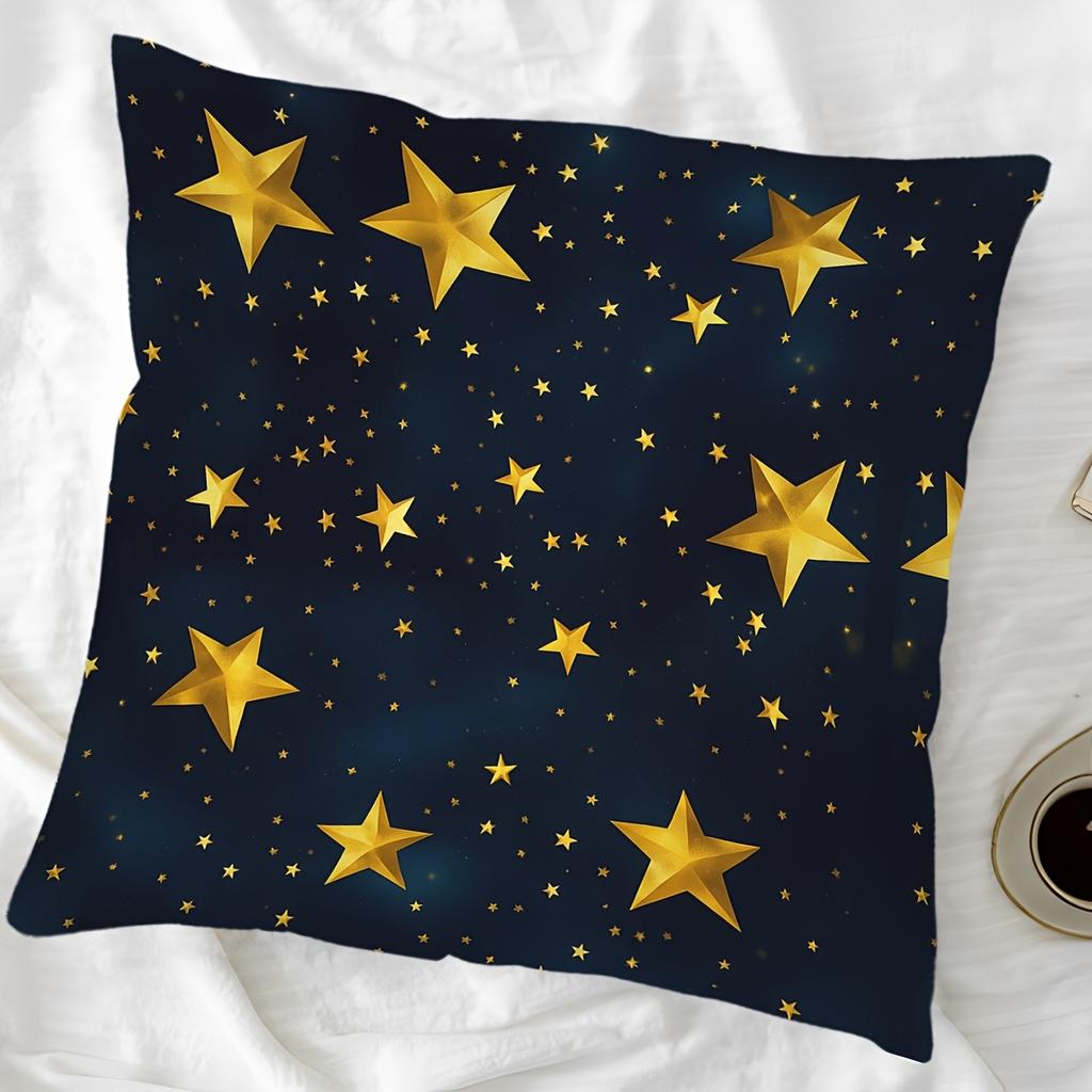 Elegant Star Night Galaxy Print Pillowcase Cover for Bed Sheet Home Decor Accent Pillowcase Decoration Sleeping Room Luxury Gift