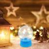 6pcs Empty Snow Globes 270Ml Clear Plastic Diy Water Globe Jar For Christmas Craft Home Decor Snow Globe Supplies Keepsake Dome