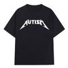 Autism Metal Rock Funny Men's 100%Cotton Shirt Y2k Hiphop Style Graphic Tshirt Unisex O-neck Short Sleeve Streetwear Women Shirt
