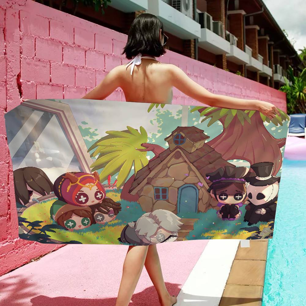 Game Suspense I-Identity V Microfiber Printed Beach Towel Mountain Climbing Yoga Beach Swimming Running Absorbent Soft Towel