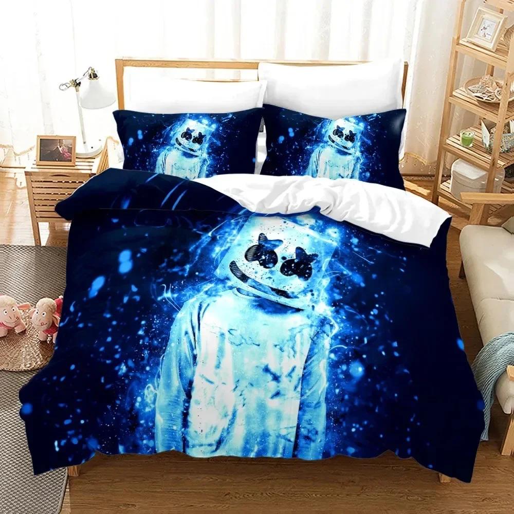 New Single-Sided Printed Series Dj Digital Printing Duvet Cover Bedding Set Comfortable Breathable Sheet Comforter Bed Set