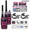 Baofeng UV-5R Mini Walkie Talkie BF-5R Mini Ham Two Way Radio Pink Dual Display USB-C 999 Channel AM For Camping Hiking Hunting