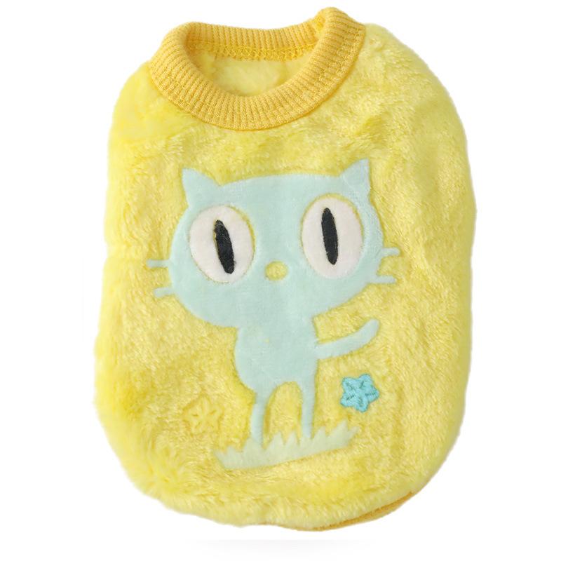 New Pet Clothing - Cartoon Animal Casual Dog Sweater for Small Dogs - Winter Warm and Thick Clothing for Puppies