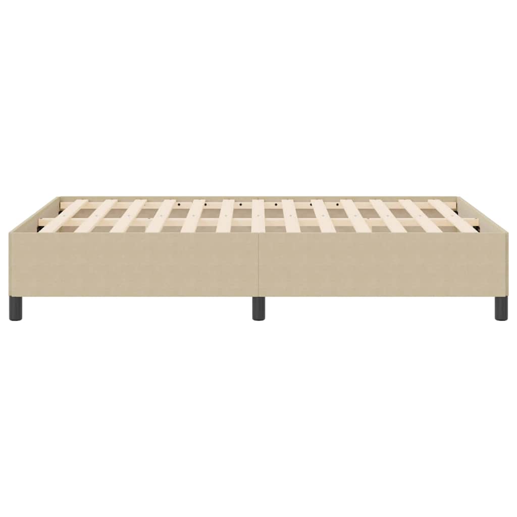 Box Spring Bed Gray Green 160 x 200 cm Cord Fabric