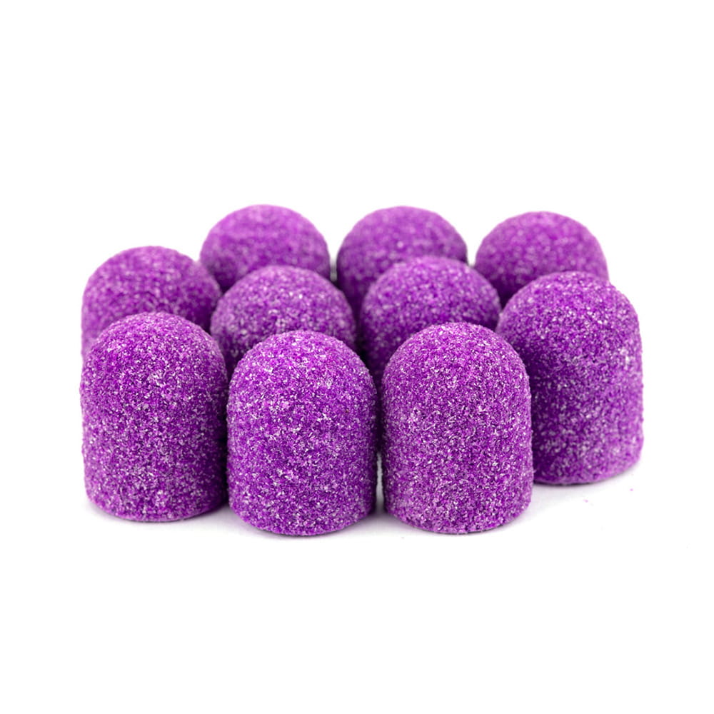 Hætter Til Pedicure 7 Mm Korn 60 10 Stk Stof Podo Allemed Lilla Purple