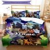 3pcs Custom Name Warriors Cats Bedding Set Duvet Cover Closure Includes 1 Duvet Cover & 2 Pillowcases for All Seasons Bedroom Decor