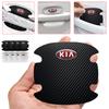 4pcs Autocollant de Protection de Poignée de Porte de Voiture en Fibre de Carbone Emblème Décoration de Voiture Pour Kia Rio Ceed Sportage Cerato Soul Sorento K2 K5 Accessoires de Voiture Flip