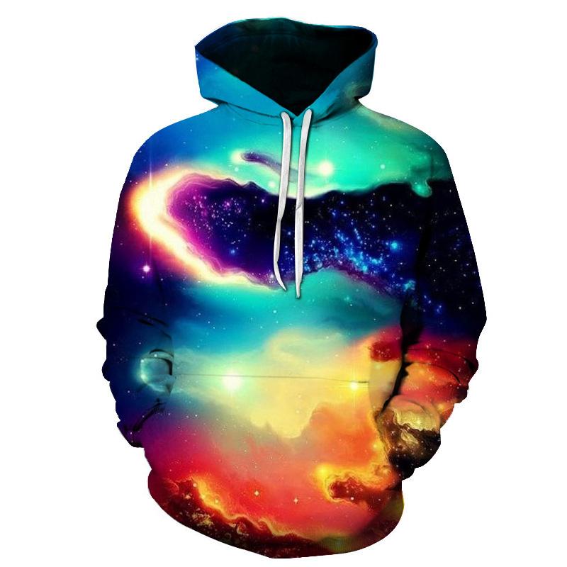3D Printed Geometric Love Heart Hoodie For Men Colorful Pattern Long Sleeves Spring Autumn Sweatshirts Pullover Street Hoodies