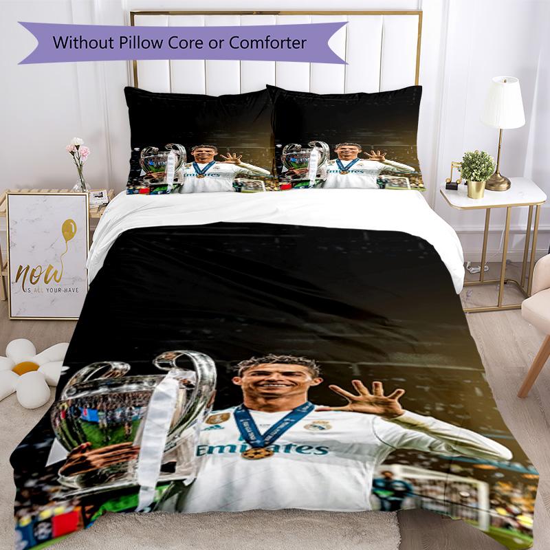 Cristiano Ronaldo Bedding Set Breathable Duvet Cover With Pillowcases Home Decoration Birthday Gift