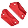 1 Paar Bremsflüssigkeitsbehälter-Abdeckung Kappe Lenker CNC-Aluminiumlegierung Rot Schwarz Für Sur Ron Light Bee X LBX für Segway X260 X160 Ganzjährig