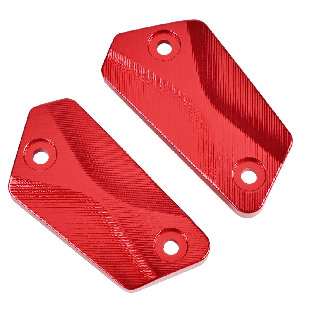 1 Paar Bremsflüssigkeitsbehälter-Abdeckung Kappe Lenker CNC-Aluminiumlegierung Rot Schwarz Für Sur Ron Light Bee X LBX für Segway X260 X160 Ganzjährig