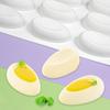 Easy Demolding Non-Stick Egg Silicone Mold Waterdrop Shape Flexible Dessert Mold Shell Groove Decoration Cake Mold Party