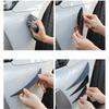 4PCS Carbon Fiber Finish Bumper Lip Spoiler ABS Front Bumper Fins Front Bumper Canards  Auto Shop