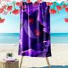 Gengar Print Beach Towel, Large Soft Quick Dry Towel for Beach Camping Swimming