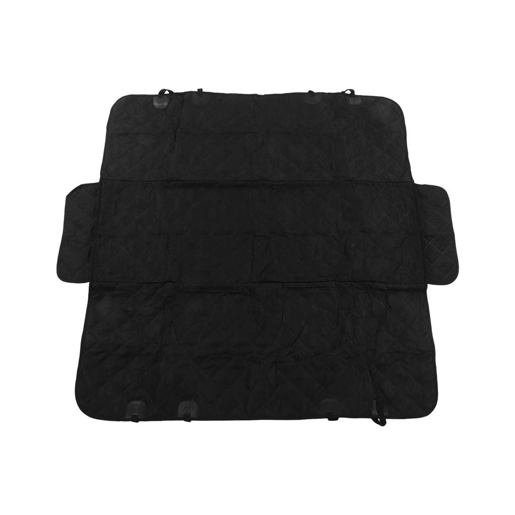 Back Seat Extender Foldable Dog Car Seat Cover Waterproof Black Pet Bridge Platform
