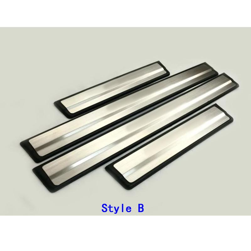 Car Pedal Door Scuff Plate Cover Threshold Stick Outside Stick For Nissan X-Trail T32/Rogue 2014 2015 2016 2017 2018