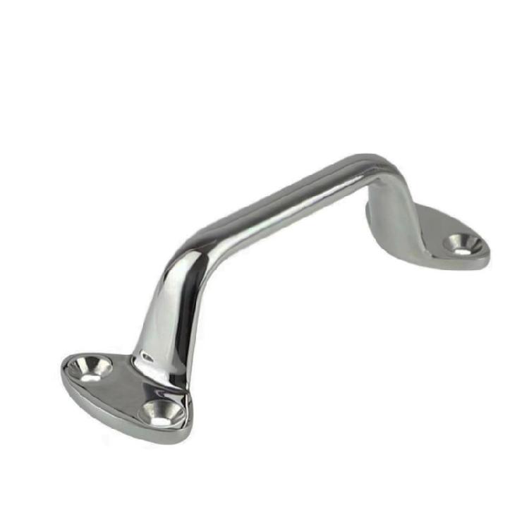 Heavy Duty 6" Steel Boats Handrail Anti Rusts Marine Hardware Comfortable Hold Handrail for Secure Marine Navigation