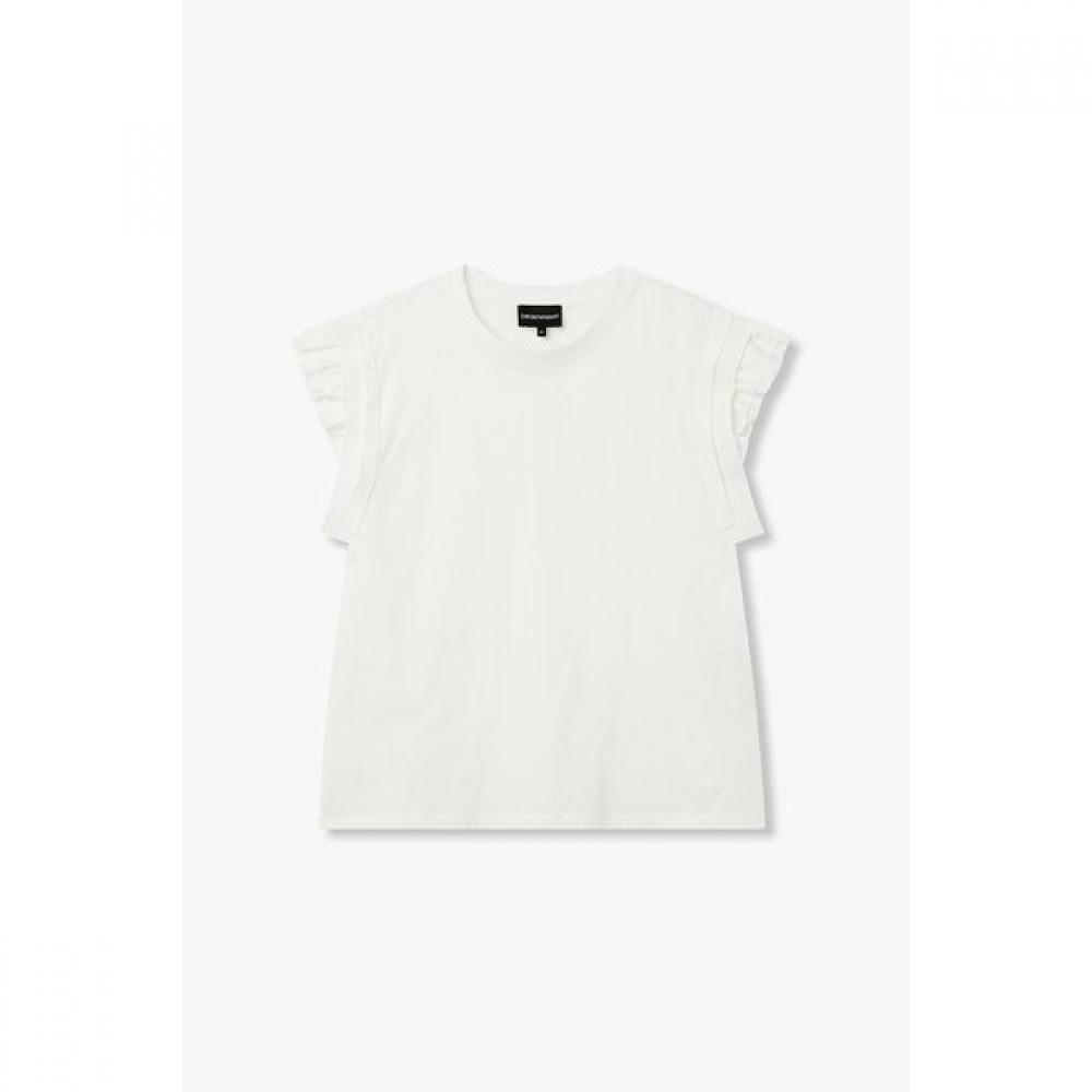 Emporio Armani Women S Frill DeTail Crewneck T ShirT A526126527 XS
