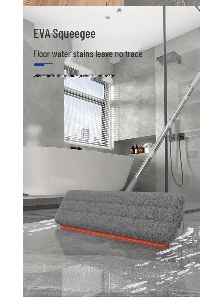 2023 Hands-Free Flat Mop with Squeegee – One-Wipe Clean for Your Home