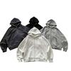 Auticup Fall Winter Cleanfit Hoodie Heavyweight Cotton Boxy Fit Oversized Solid Color Pullover for Men Women