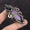 Purpurite Pendant Copper Wire Wrapped Pendant Handmade Jewelry Natural Gemstone Pendant Unique Style Pendant Anniversary Gift Copper Jewelry