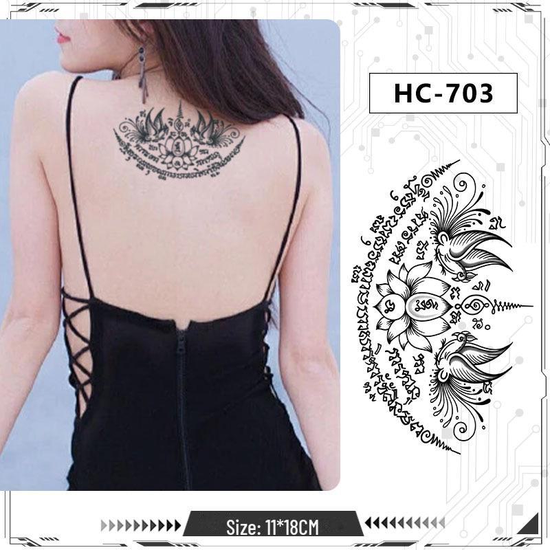 Thai bibel halvarm tatoveringsklistremerker: 14 stiler, vanntett og langvarig urtebasert design for menn.